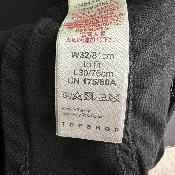 2/$30 Topshop Jamie High Rise Ankle Skinny Raw Black 32 #9382 - Picture 6 of 9